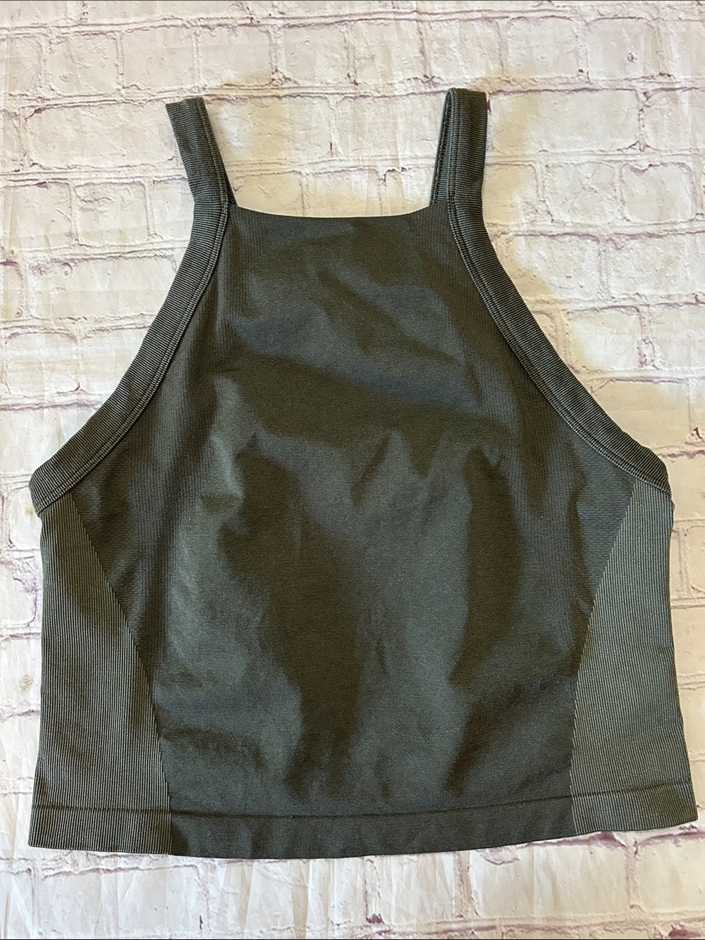 Lululemon Seamless Training Strappy Racerback Tank Top Size 10 Army Green - Picture 3 of 7